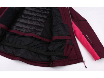 Ladies skiing jacket MARYAM grape wine/cabaret