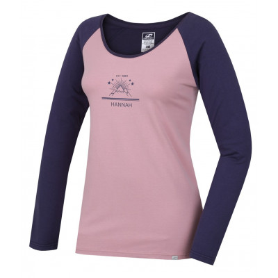 Ladies  T-shirt with long sleeves FABRIS zephyr/nightshadow blue