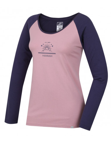 Ladies  T-shirt with long sleeves FABRIS zephyr/nightshadow blue