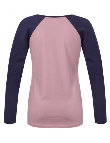 Ladies  T-shirt with long sleeves FABRIS zephyr/nightshadow blue
