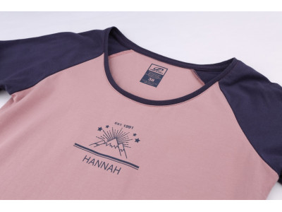 Ladies  T-shirt with long sleeves FABRIS zephyr/nightshadow blue