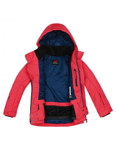 KIDS skiing jacket ROVENA JR teaberry
