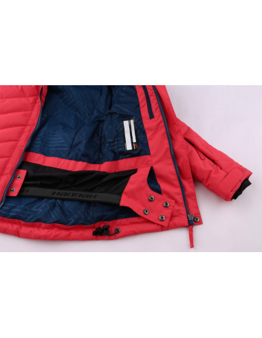 KIDS skiing jacket ROVENA JR teaberry