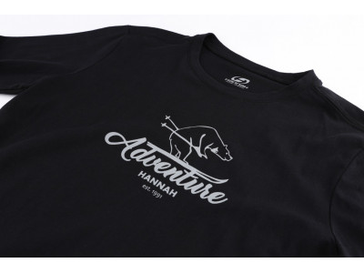 Men's leisure time T-shirt with long sleeves SKILL anthracite (print 2)