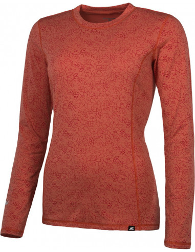 Ladies t-shirt ls COTTONET L 24 Hot coral (red)