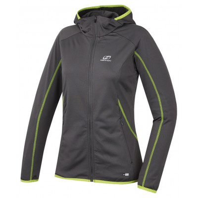 Ladies zip neck Trina Pewter