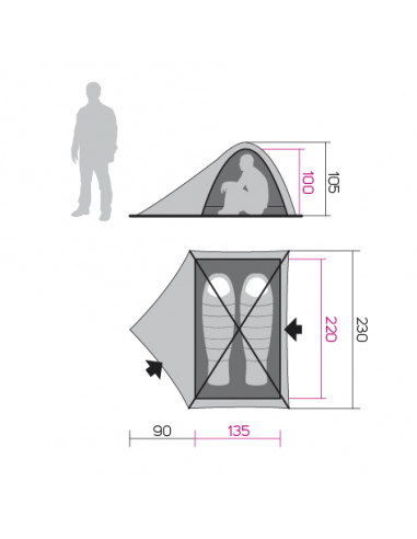 Tent Falcon 2 Limestone