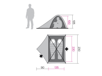 Tent Falcon 2 Limestone
