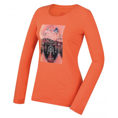 Ladies t-shirt ls Elisia Fresh salmon