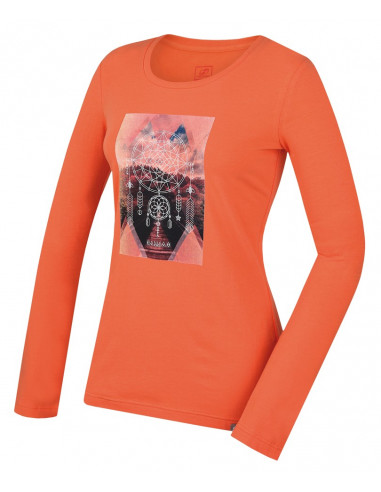 Ladies t-shirt ls Elisia Fresh salmon