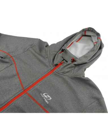 Men's sweatshirt TELFORD light gray mel (orange)