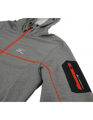 Men's sweatshirt TELFORD light gray mel (orange)