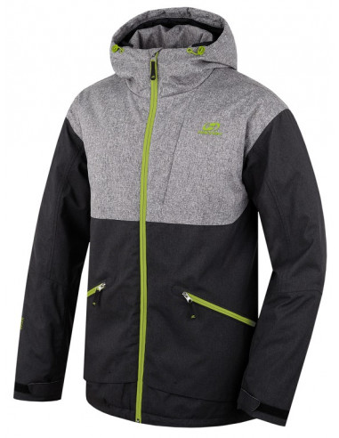 Men's jacket Starter Cloudburst mel/black mel