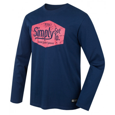 Men's t-shirt ls Skill Black iris