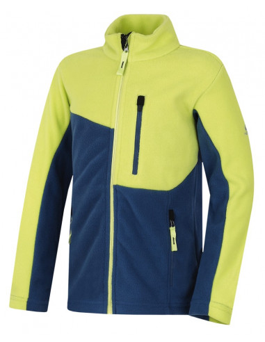 Kid's sweatshirt Armin JR Majolica blue/lime punch