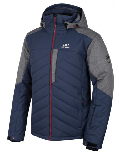 Men's skiing jacket NADIM midnight navy/gray mel