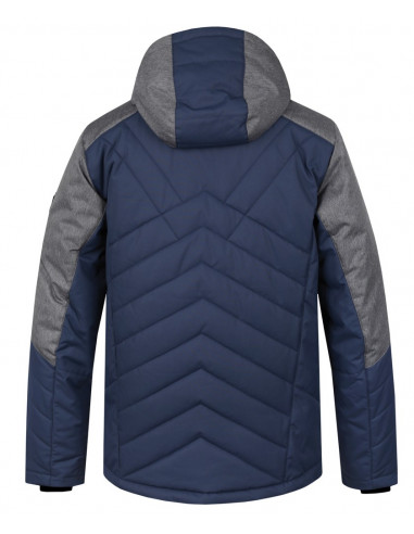 Men's skiing jacket NADIM midnight navy/gray mel