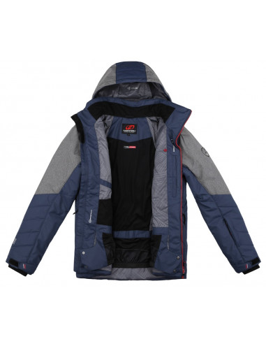 Men's skiing jacket NADIM midnight navy/gray mel