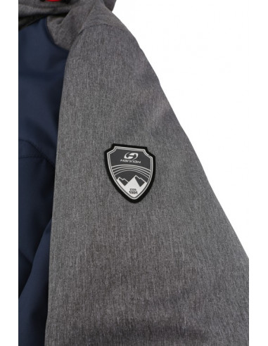 Men's skiing jacket NADIM midnight navy/gray mel