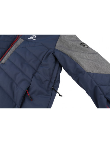 Men's skiing jacket NADIM midnight navy/gray mel
