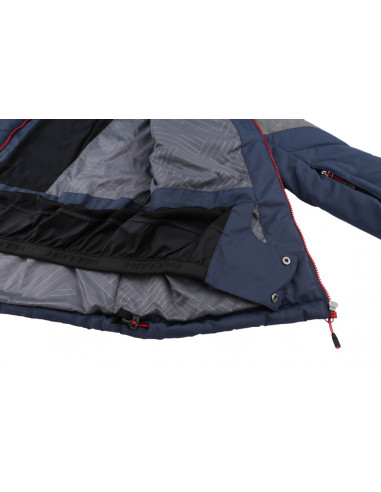 Men's skiing jacket NADIM midnight navy/gray mel