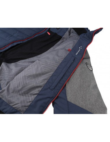 Men's skiing jacket NADIM midnight navy/gray mel