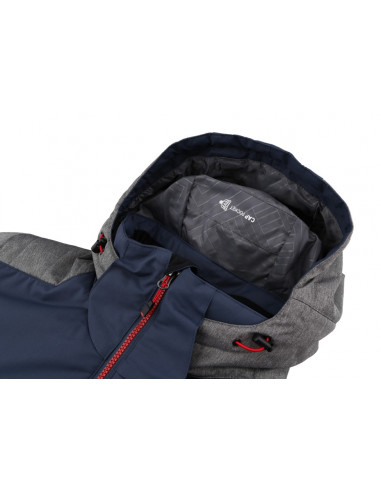 Men's skiing jacket NADIM midnight navy/gray mel
