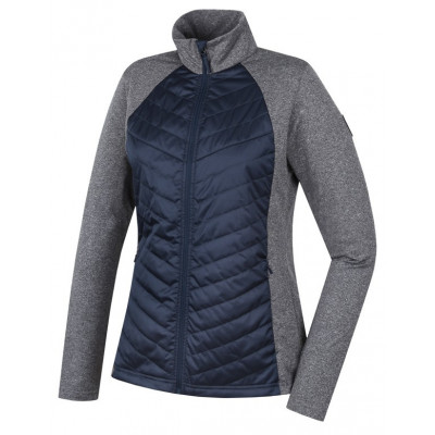 Ladies skiing sweatshirt DOLORES midnight navy/light gray mel