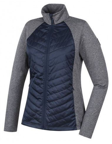 Ladies skiing sweatshirt DOLORES midnight navy/light gray mel