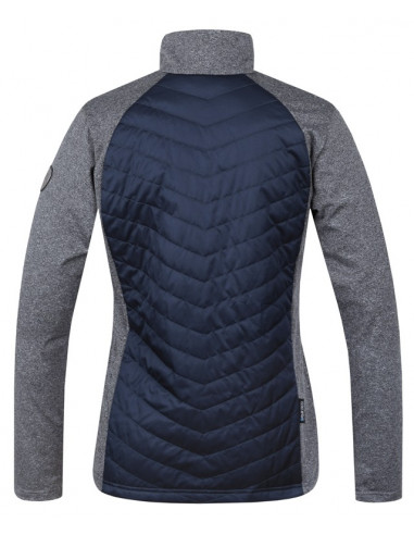 Ladies skiing sweatshirt DOLORES midnight navy/light gray mel