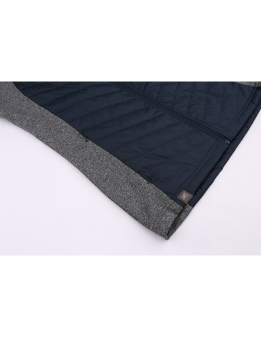 Ladies skiing sweatshirt DOLORES midnight navy/light gray mel