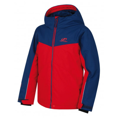 KIDS skiing jacket RAFFAELA JR racing red/poseidon