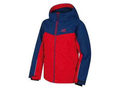 KIDS skiing jacket RAFFAELA JR racing red/poseidon