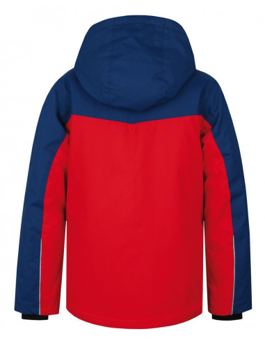 KIDS skiing jacket RAFFAELA JR racing red/poseidon