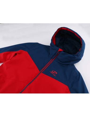 KIDS skiing jacket RAFFAELA JR racing red/poseidon