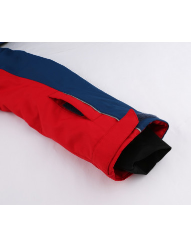 KIDS skiing jacket RAFFAELA JR racing red/poseidon