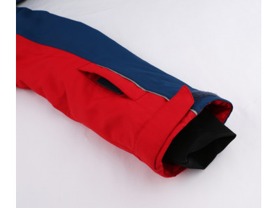 KIDS skiing jacket RAFFAELA JR racing red/poseidon