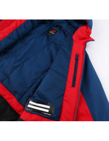 KIDS skiing jacket RAFFAELA JR racing red/poseidon