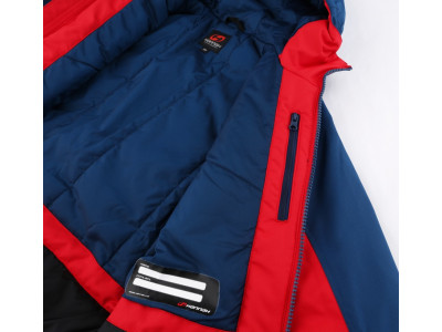 KIDS skiing jacket RAFFAELA JR racing red/poseidon
