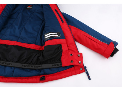 KIDS skiing jacket RAFFAELA JR racing red/poseidon