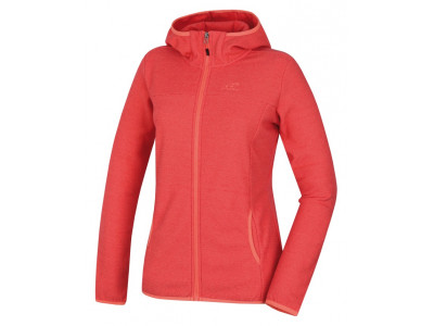 Ladies skiing sweatshirt BERNIE coral stripe