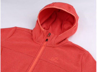 Ladies skiing sweatshirt BERNIE coral stripe