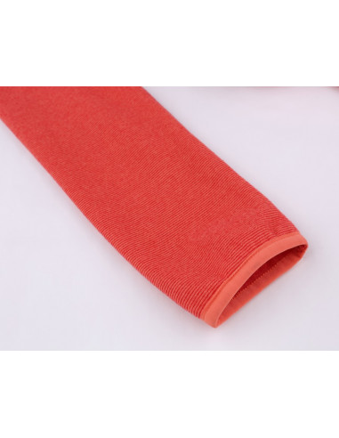 Ladies skiing sweatshirt BERNIE coral stripe