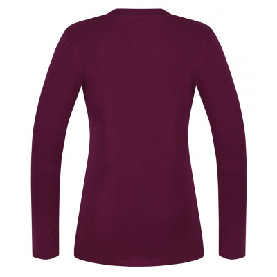Ladies t-shirt ls Elisia Amaranth 2