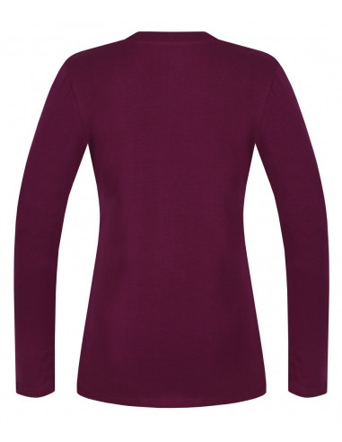 Ladies t-shirt ls Elisia Amaranth