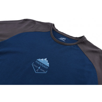 Men's leisure time T-shirt with long sleeves NEBU poseidon mel/magnet