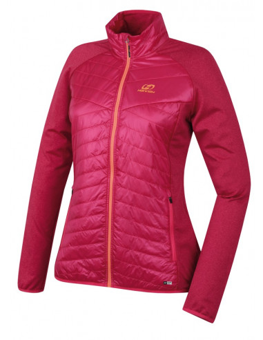 Ladies skiing sweatshirt EDUN raspberry sorbet/raspberry mel