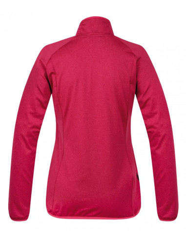 Ladies skiing sweatshirt EDUN raspberry sorbet/raspberry mel