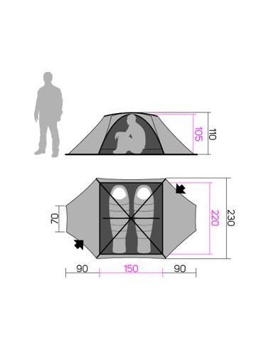 Tent Covert 2 WS Thyme/dark shadow