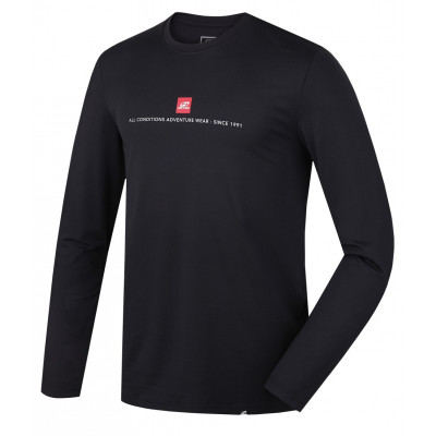 Men's t-shirt ls Terell Anthracite (red)